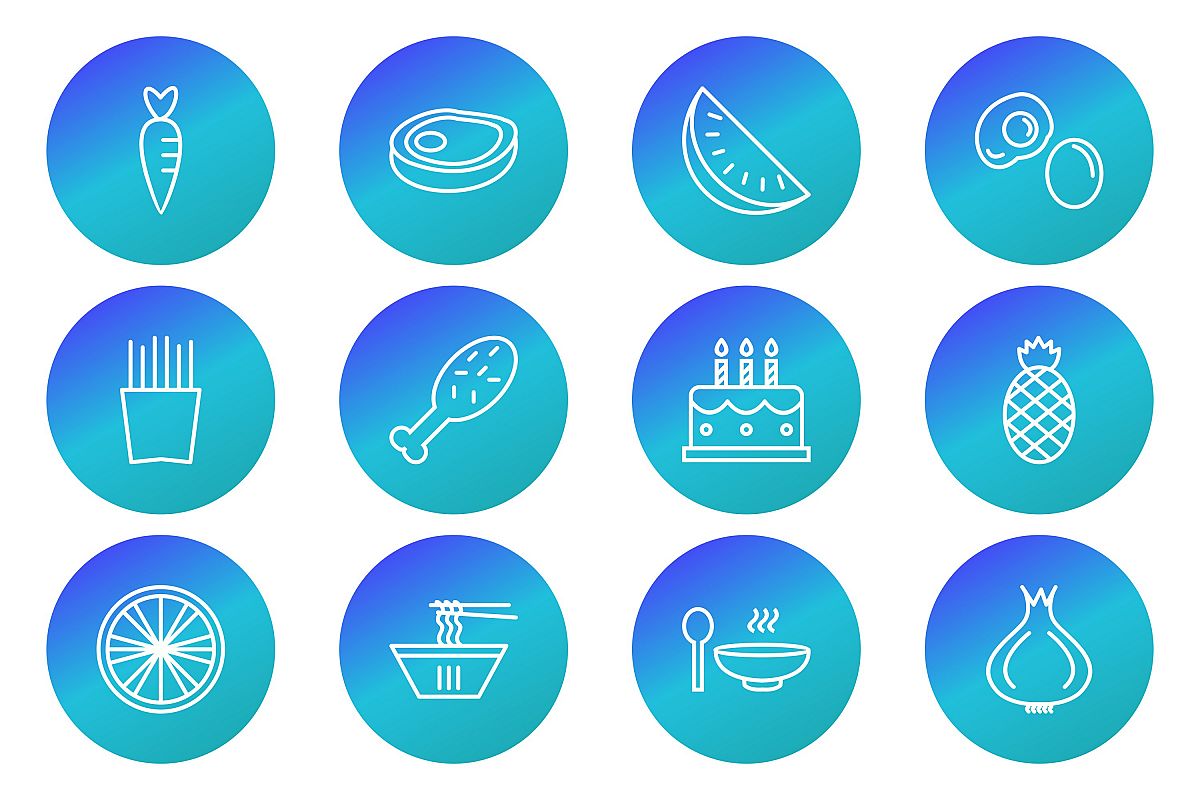 Set Of Food Icons example image 1