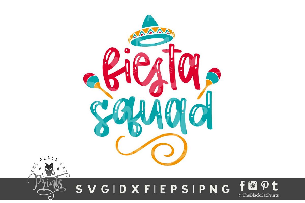 Fiesta Squad SVG DXF EPS PNG | Cinco De Mayo svg cut files