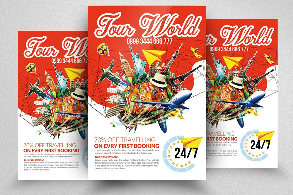 Holiday Tour/Travel Psd Flyer example image 1