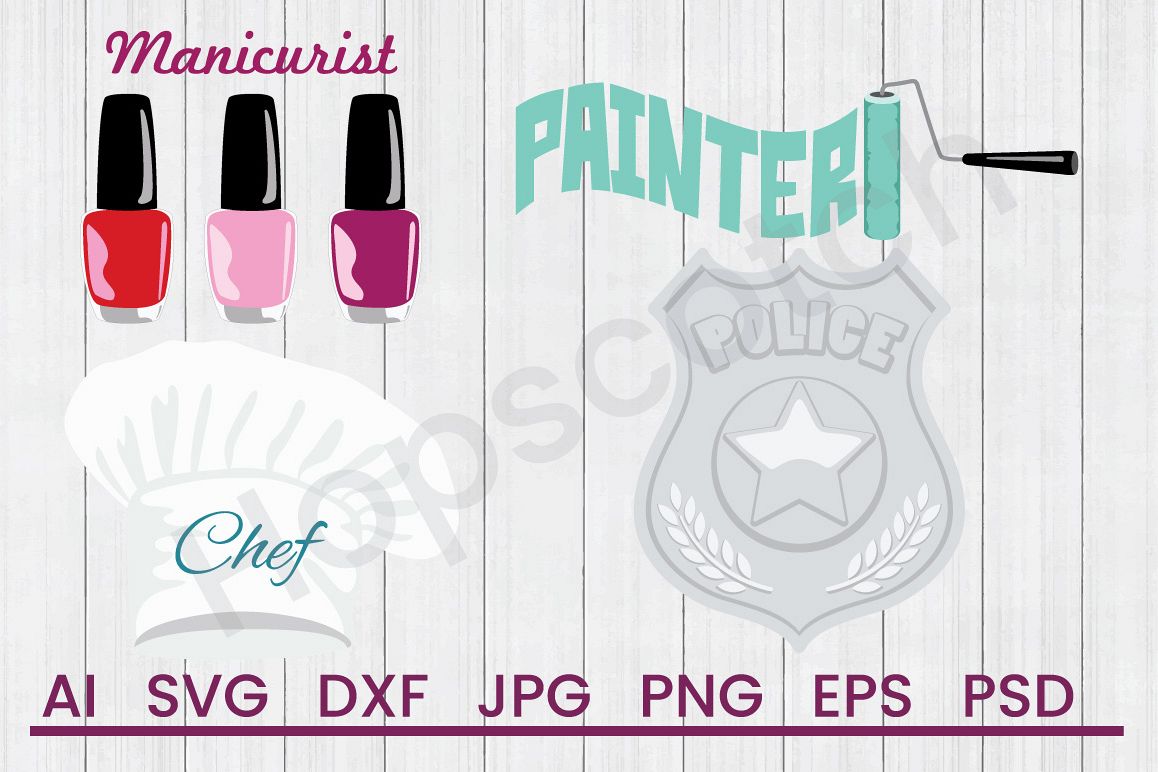 Occupation SVG Bundle, DXF File, Cuttable File example image 1