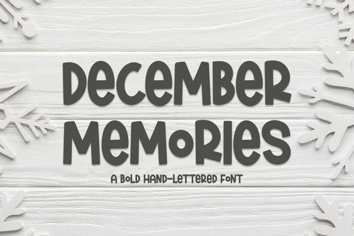 December Memories - A Bold Hand-Lettered Font example image 1