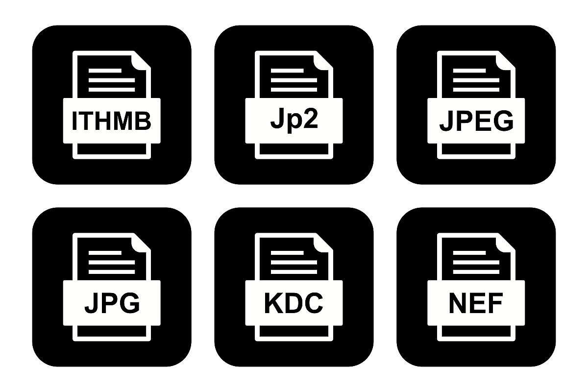 Set Of File Formats Icons example image 1