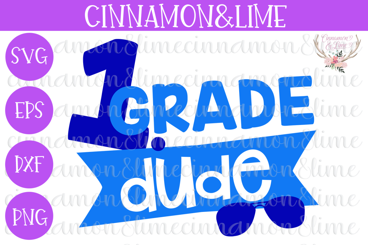 1st Grade Dude SVG example image 1