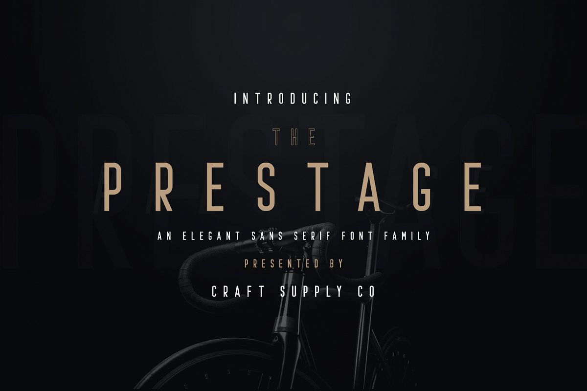 Prestage Font Family example image 1