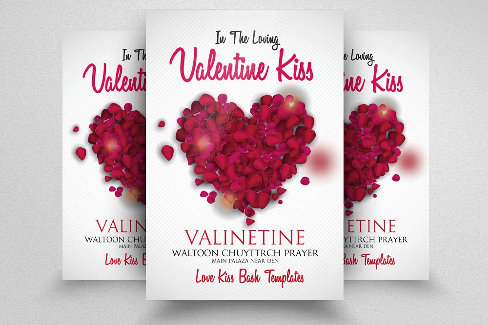Valentine Event Flyer Psd example image 1