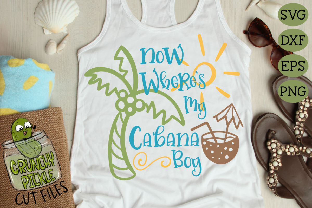 Download Now Where's My Cabana Boy Summer Beach SVG Cut File ...