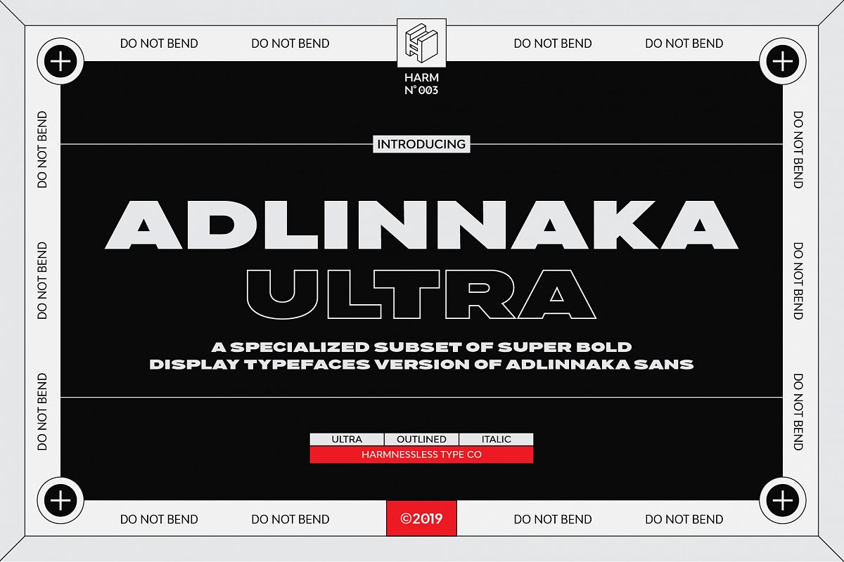 Adlinnaka Ultra - Display Fonts example image 1