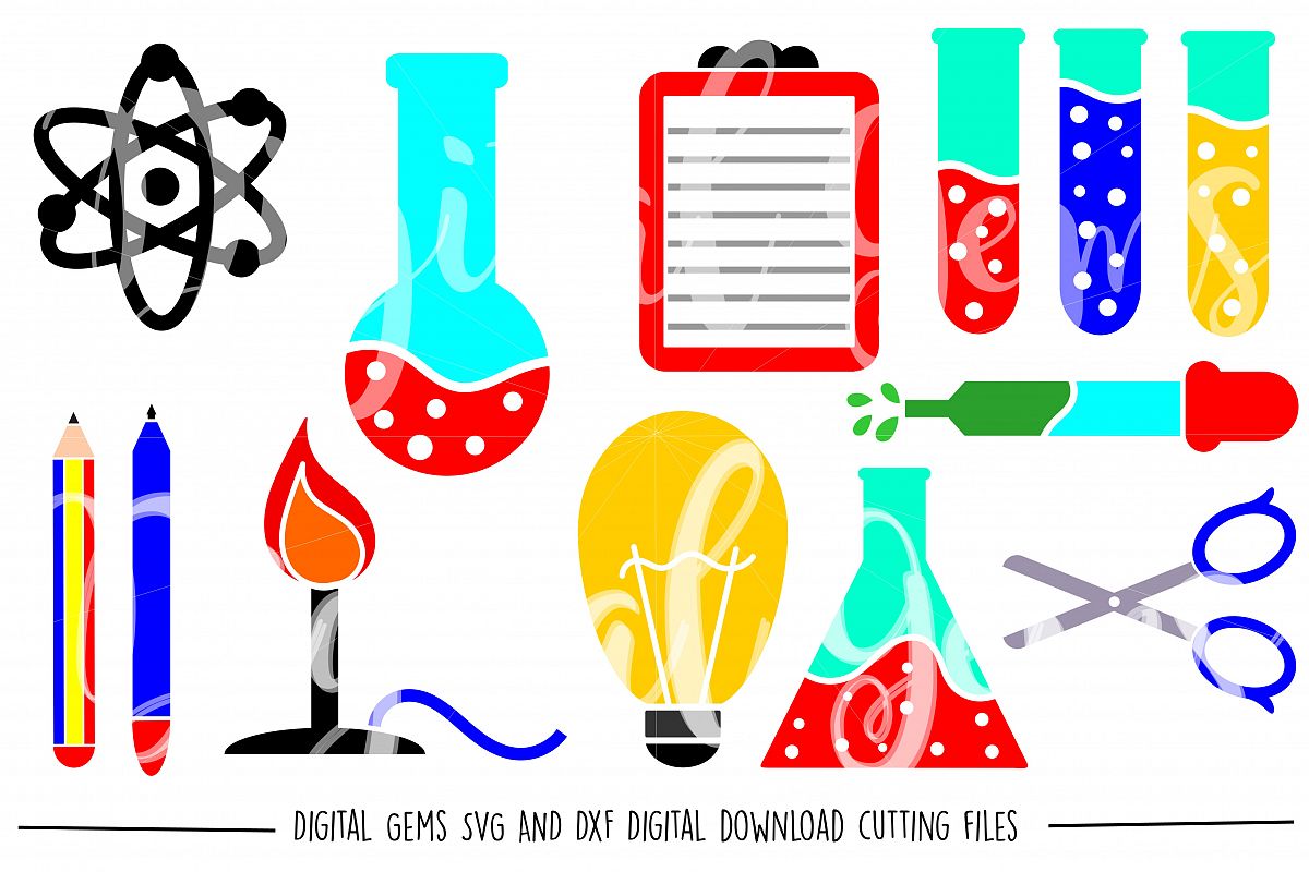 Science SVG / DXF / EPS / PNG files example image 1