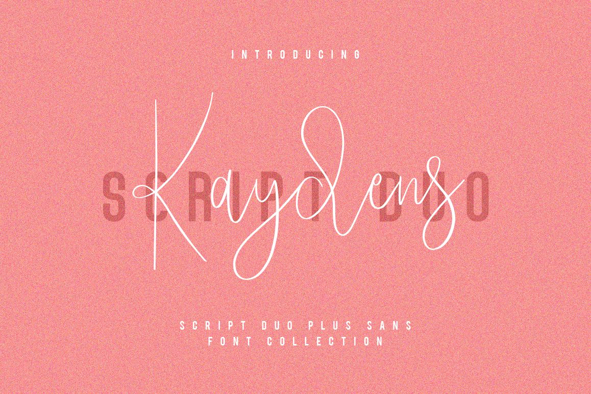 Kaydens Script Font Collection example image 1
