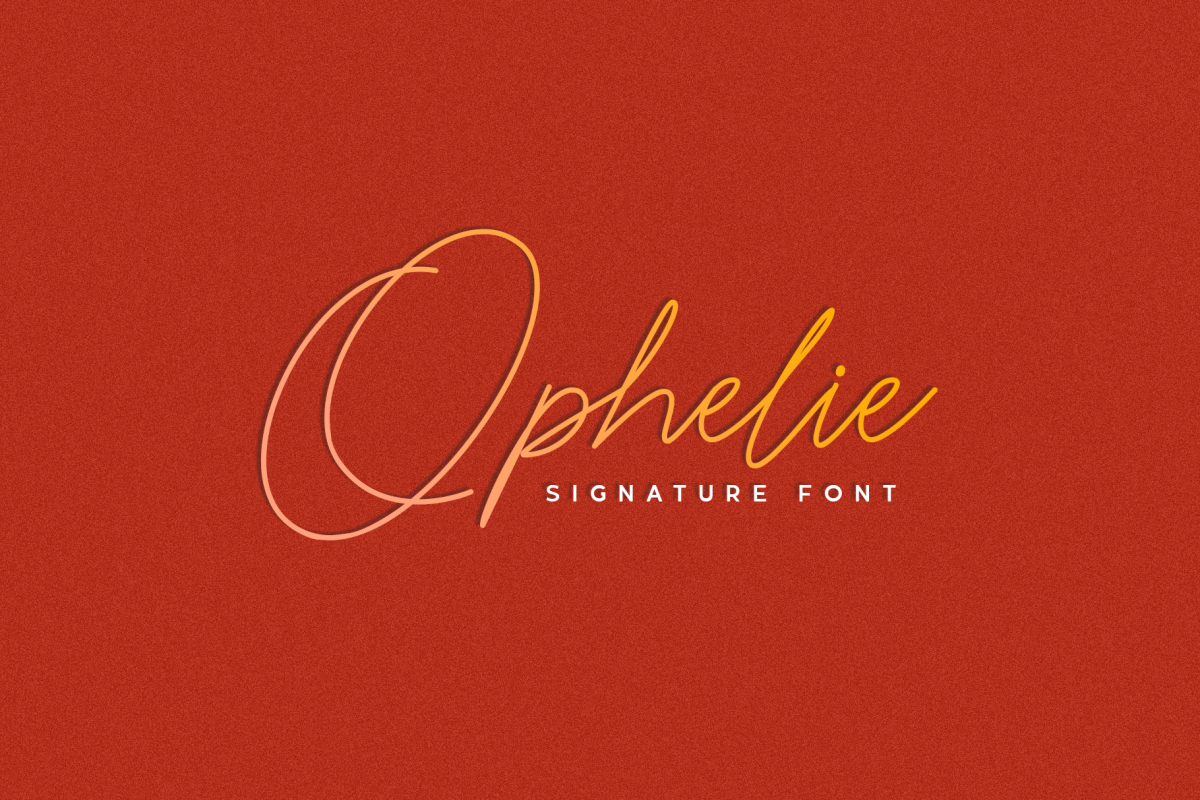 Ophelie - Script Signature example image 1