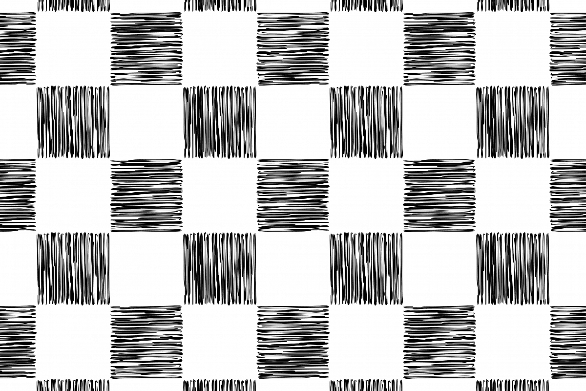 Seamless vector background of hand drawn squares. Lines textures of pen. Textile rapport. example image 1