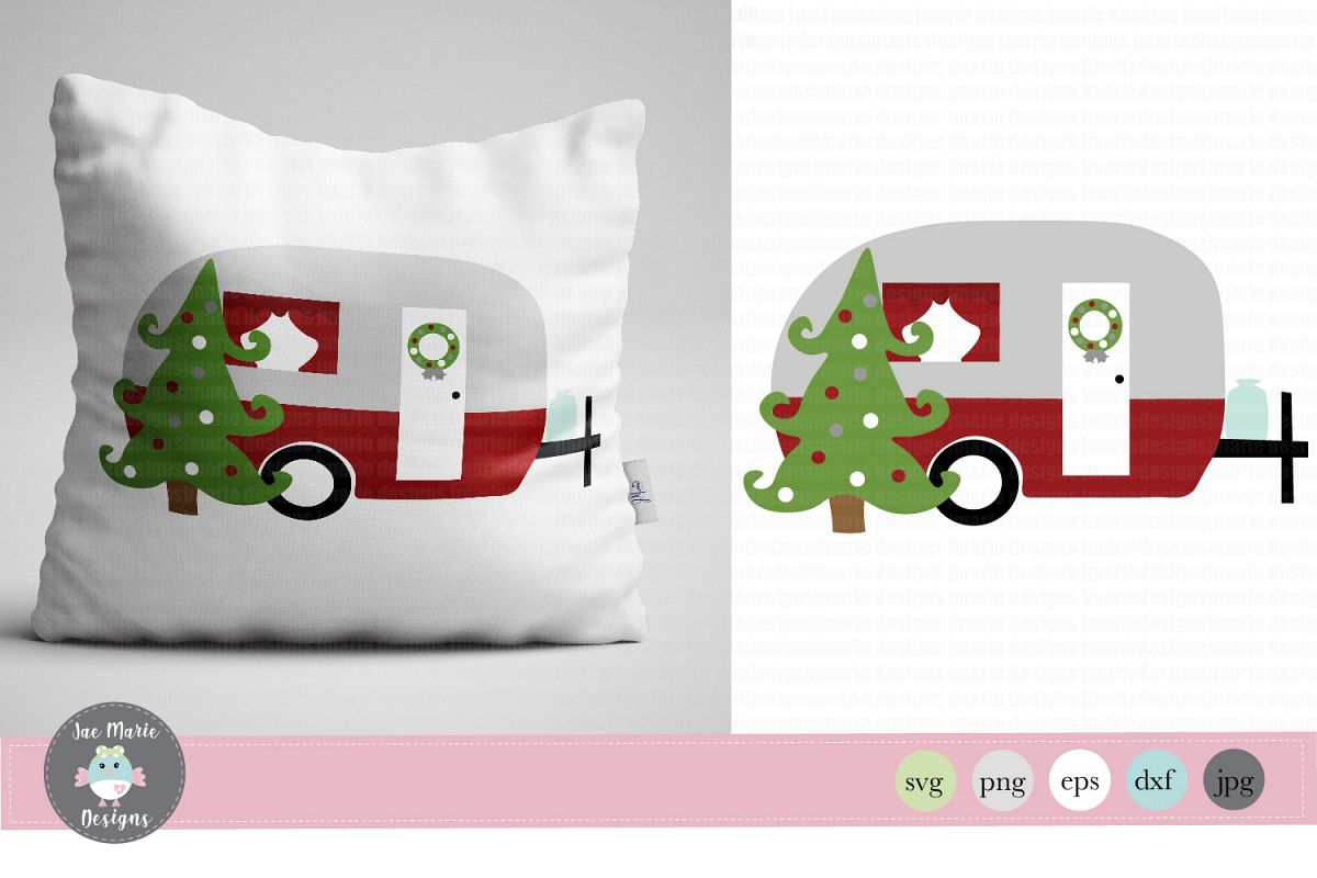 Christmas Camper svg, Christmas rv, holiday sublimation example image 1