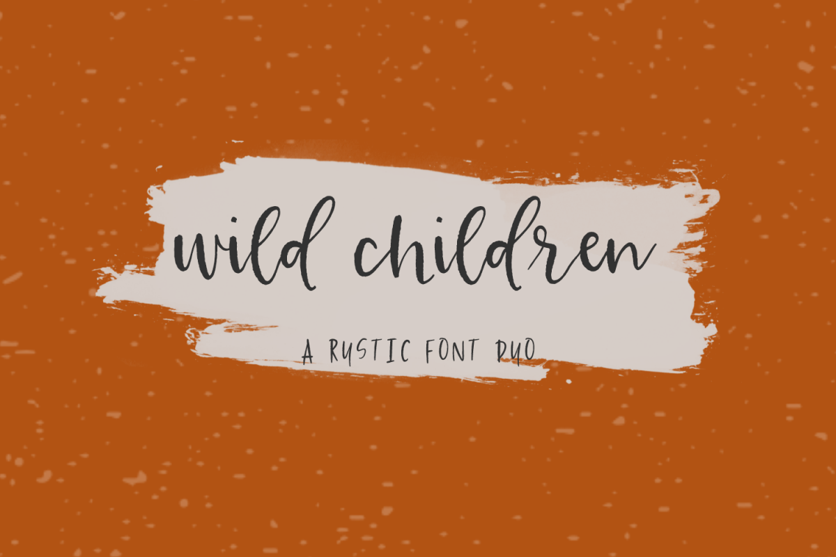 Wild Children Rustic Font Duo example image 1