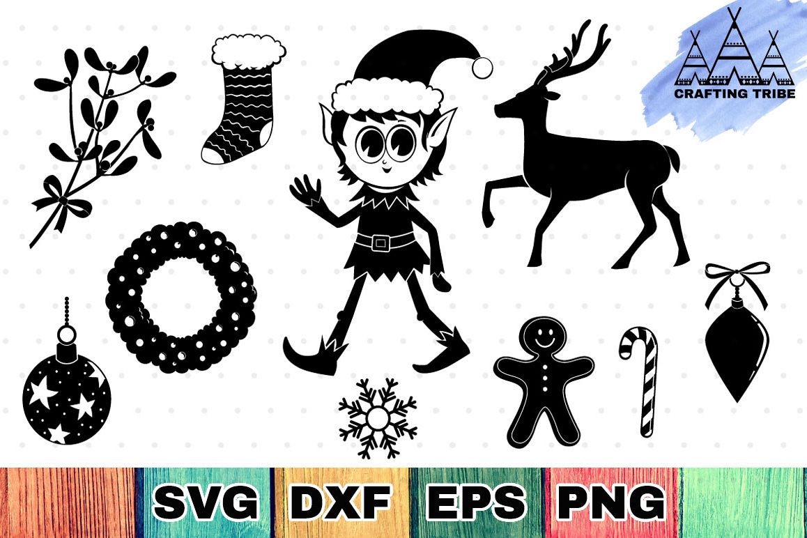 Christmas SVG Cut Files Pack example image 1