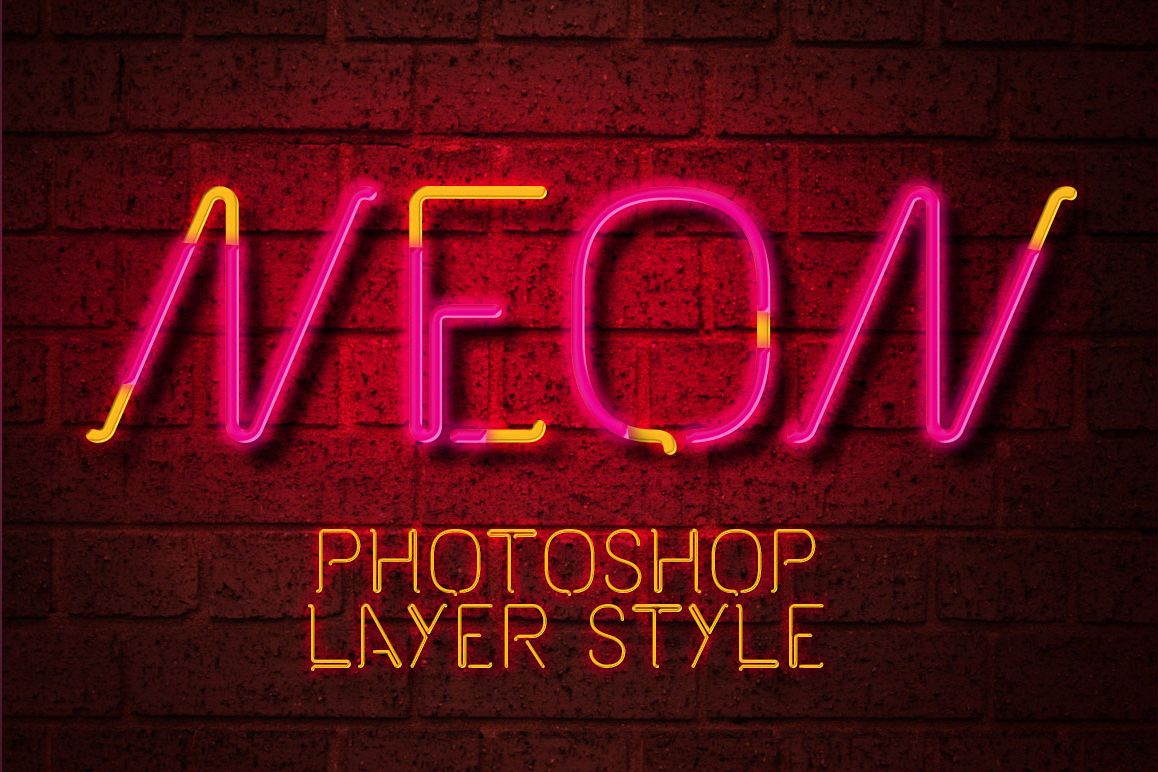 Neon Photoshop Layer Style example image 1