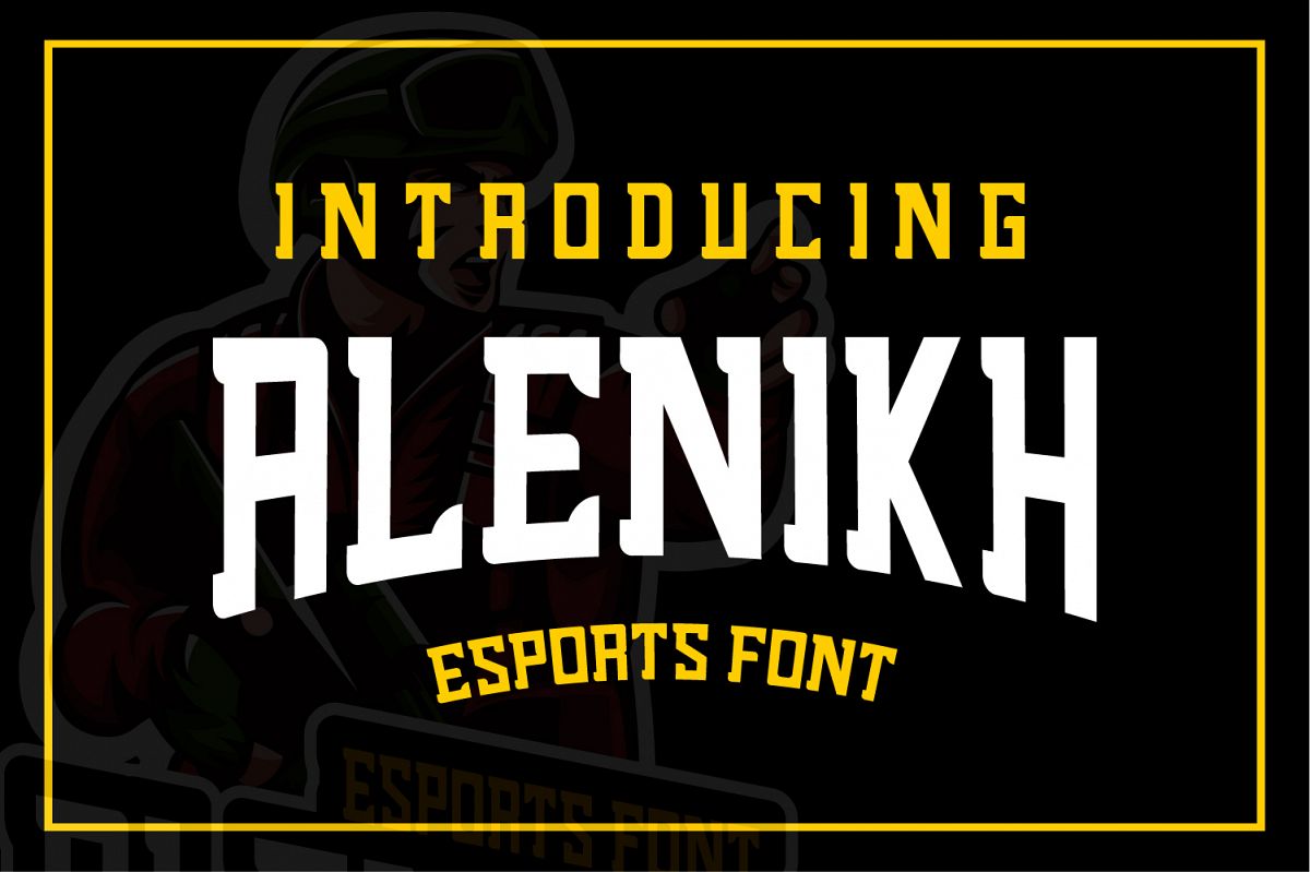 Alenikh Esports Font Logo example image 1