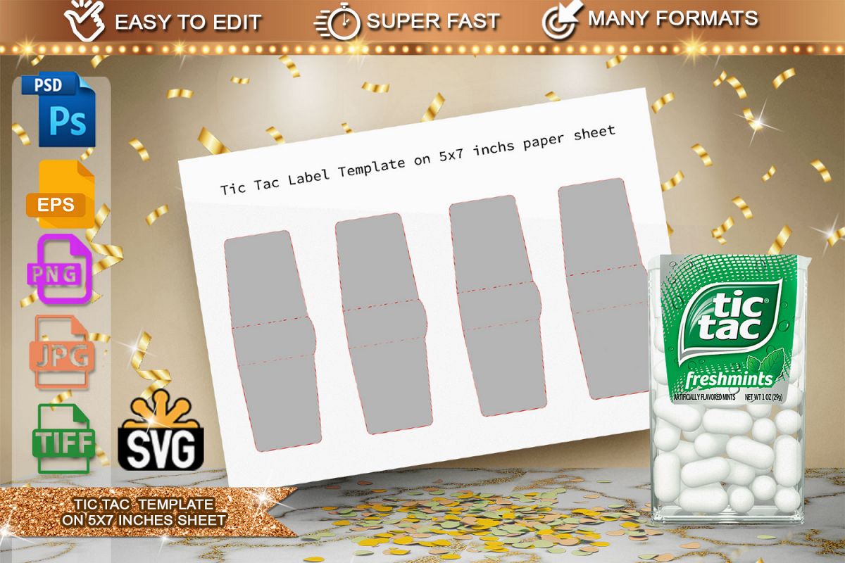 35 Free Printable Tic Tac Label Template Label Design Ideas 2020