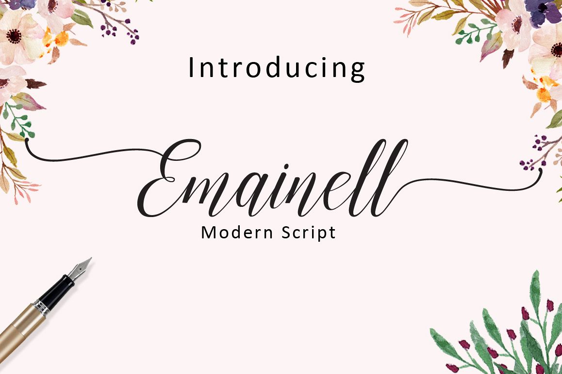 Emainell Script example image 1