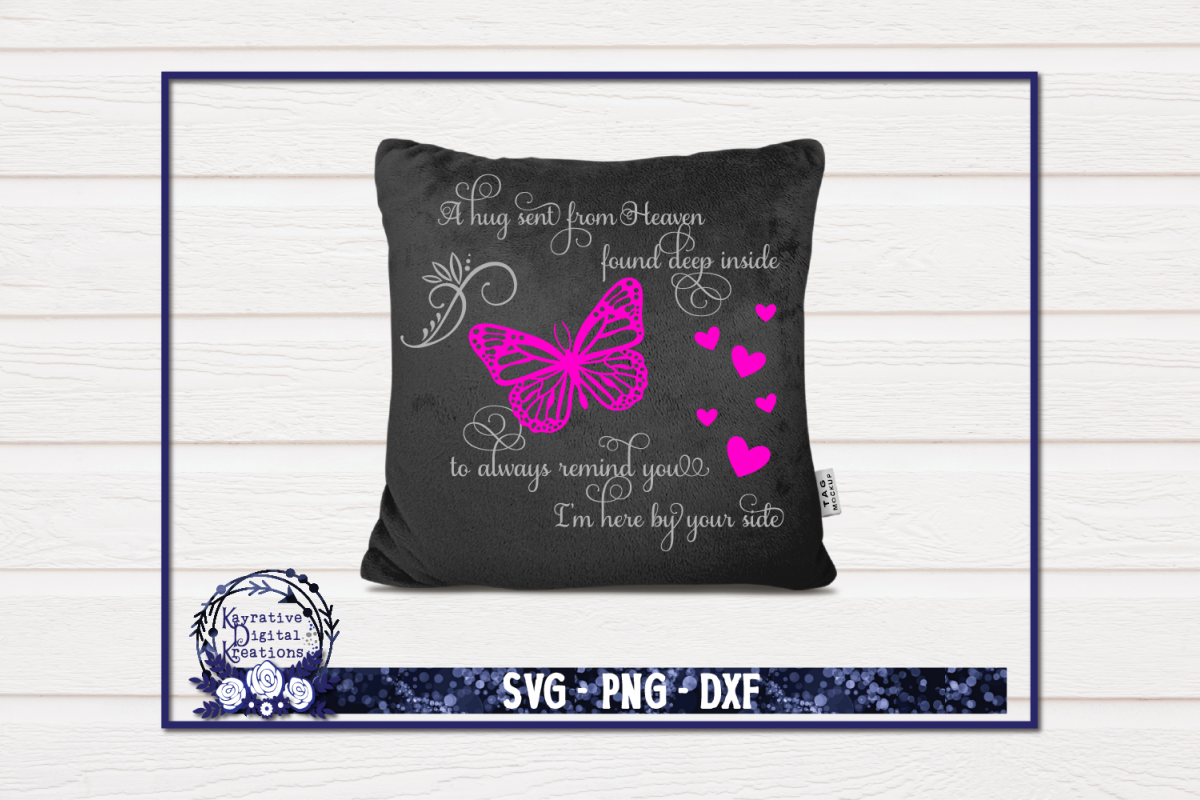 Download Butterfly Memorial SVG - A hug from heaven SVG