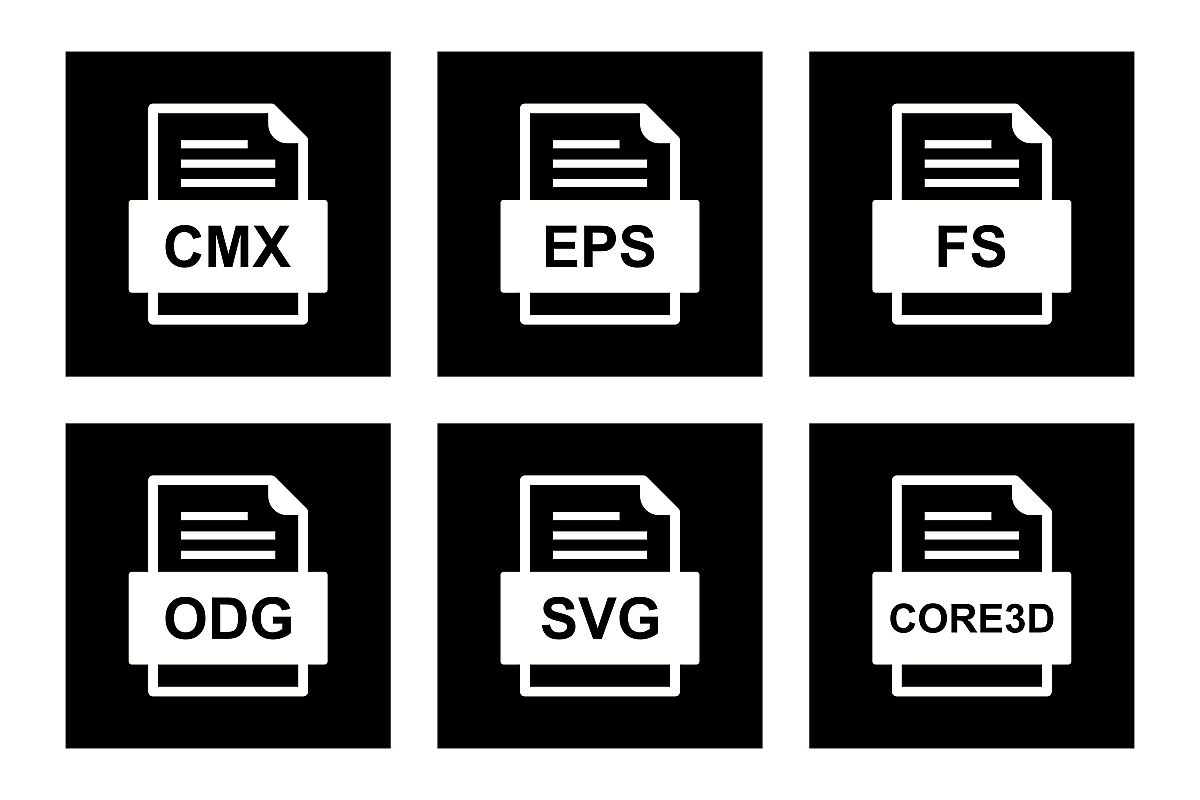 Set Of File Formats Icons example image 1