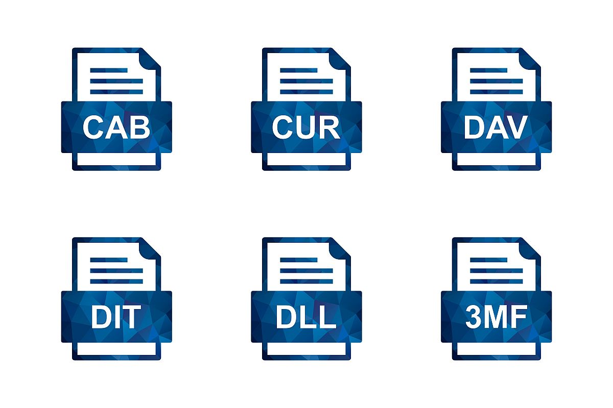 Set Of File Formats Icons example image 1