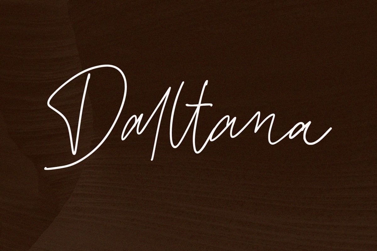 Daltana Handwriting Font example image 1
