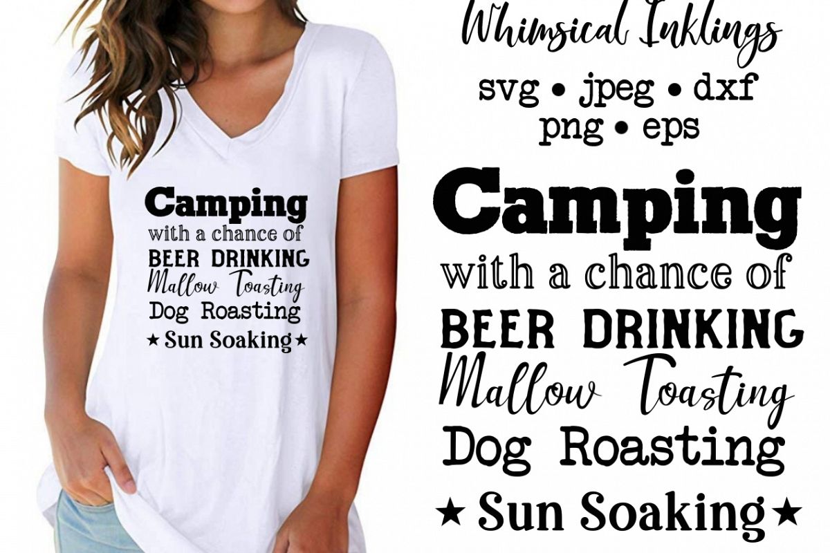 Chance Of Camping SVG example image 1