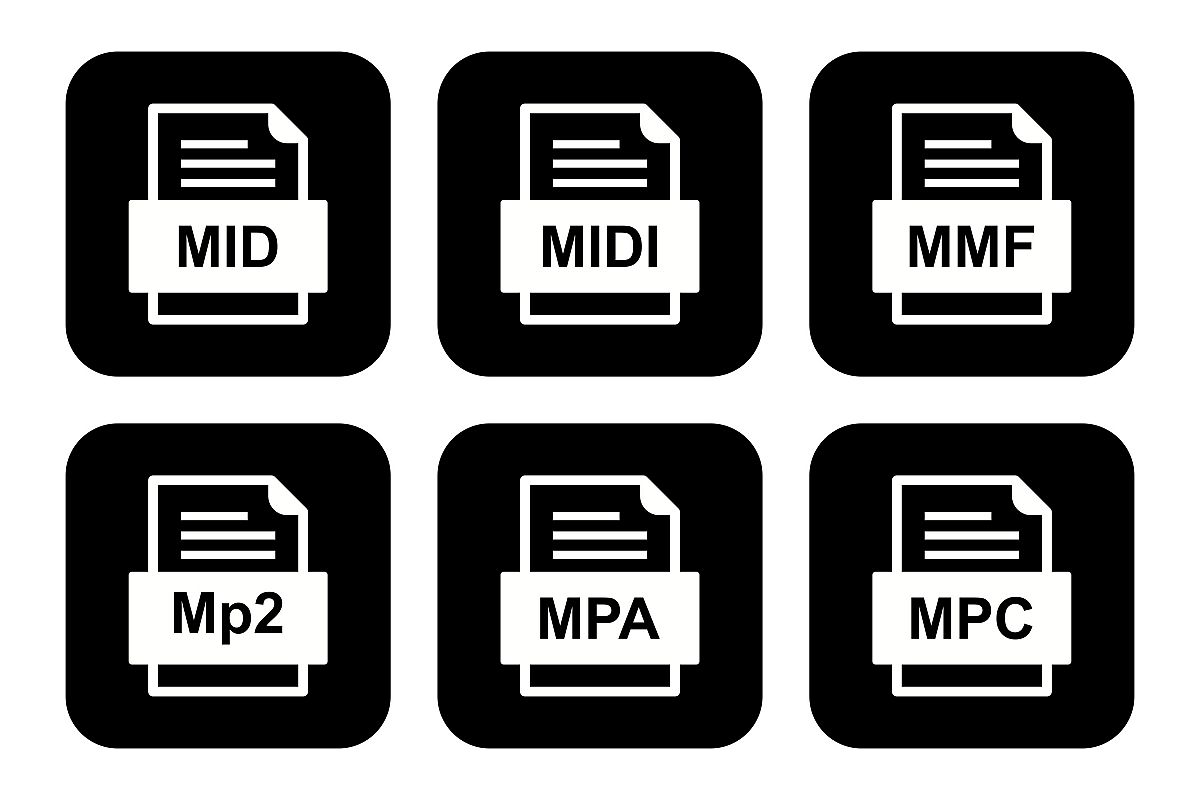 Set Of File Formats Icons example image 1