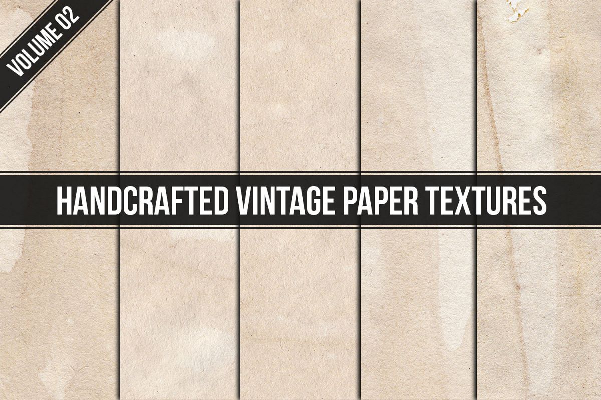 Handcrafted Vintage Paper Textures Vol. 02 example image 1