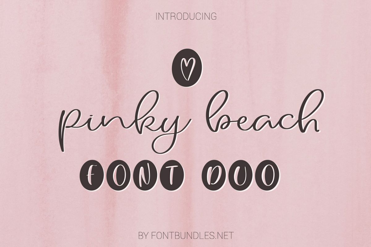 Pinky Beach Font Duo example image 1