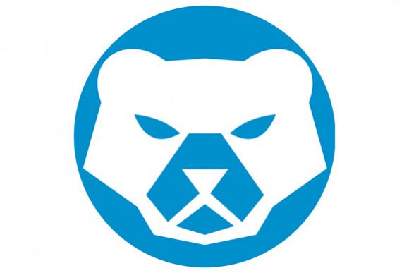 Polar Bear Head Circle Retro example image 1