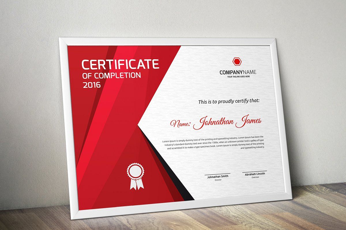 Certificate example image 1