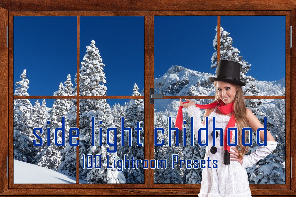 100 Side Light Childhood Lightroom Presets example image 1