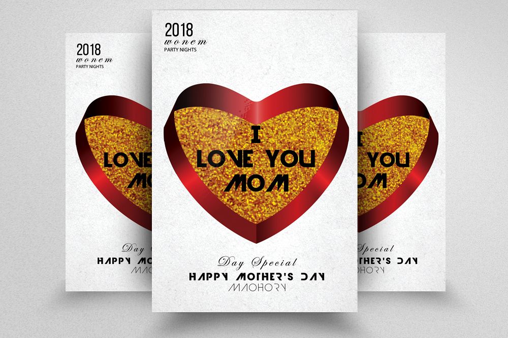 Happy Mothers Day Flyer Template example image 1
