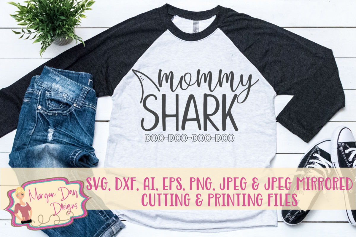 Mommy Shark Doo Doo Doo Doo SVG, DXF, AI, EPS, PNG, JPEG