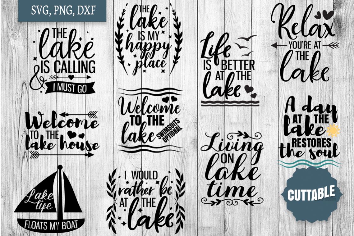 Download Lake SVG bundle, Lake home cut file bundle, Lake quote ...