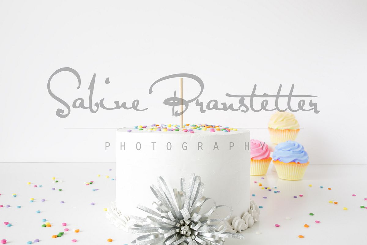 Styled Stock Photography White Cake Mockup example image 1