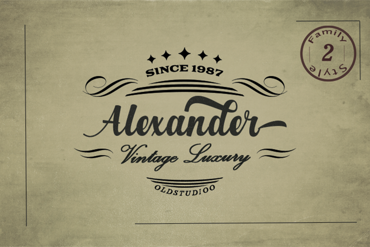 Alexander 2 Style Font example image 1