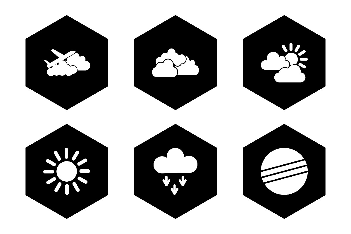 Set Of Weather And Season Icons example image 1