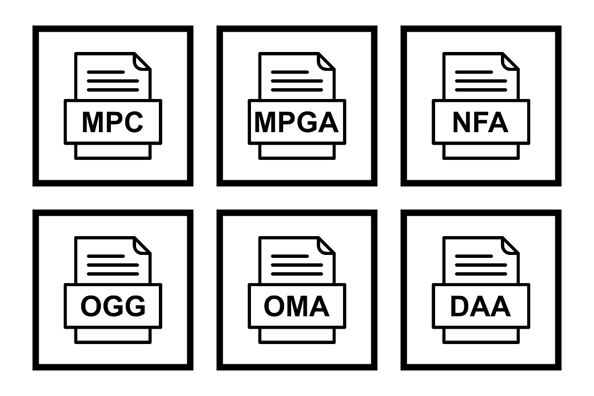 Set Of File Formats Icons example image 1