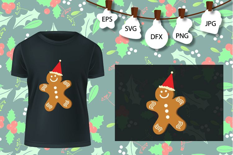 Cookie Candy Cane Christmas Cuttable Design SVG PNG DXF example image 1