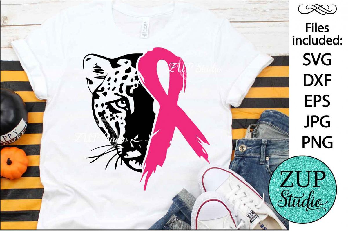 Leopard Face with Ribbon svg design 473 example image 1