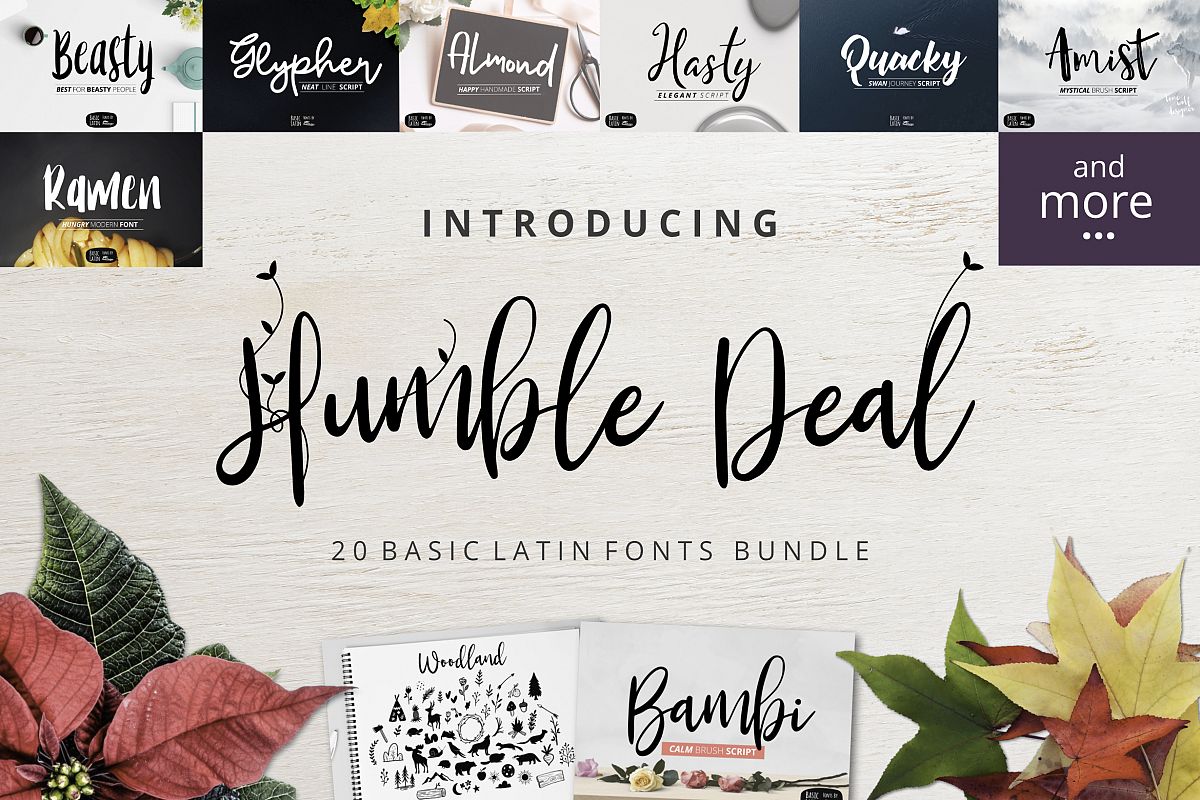 Humble Deal - 20 Font Bundle example image 1