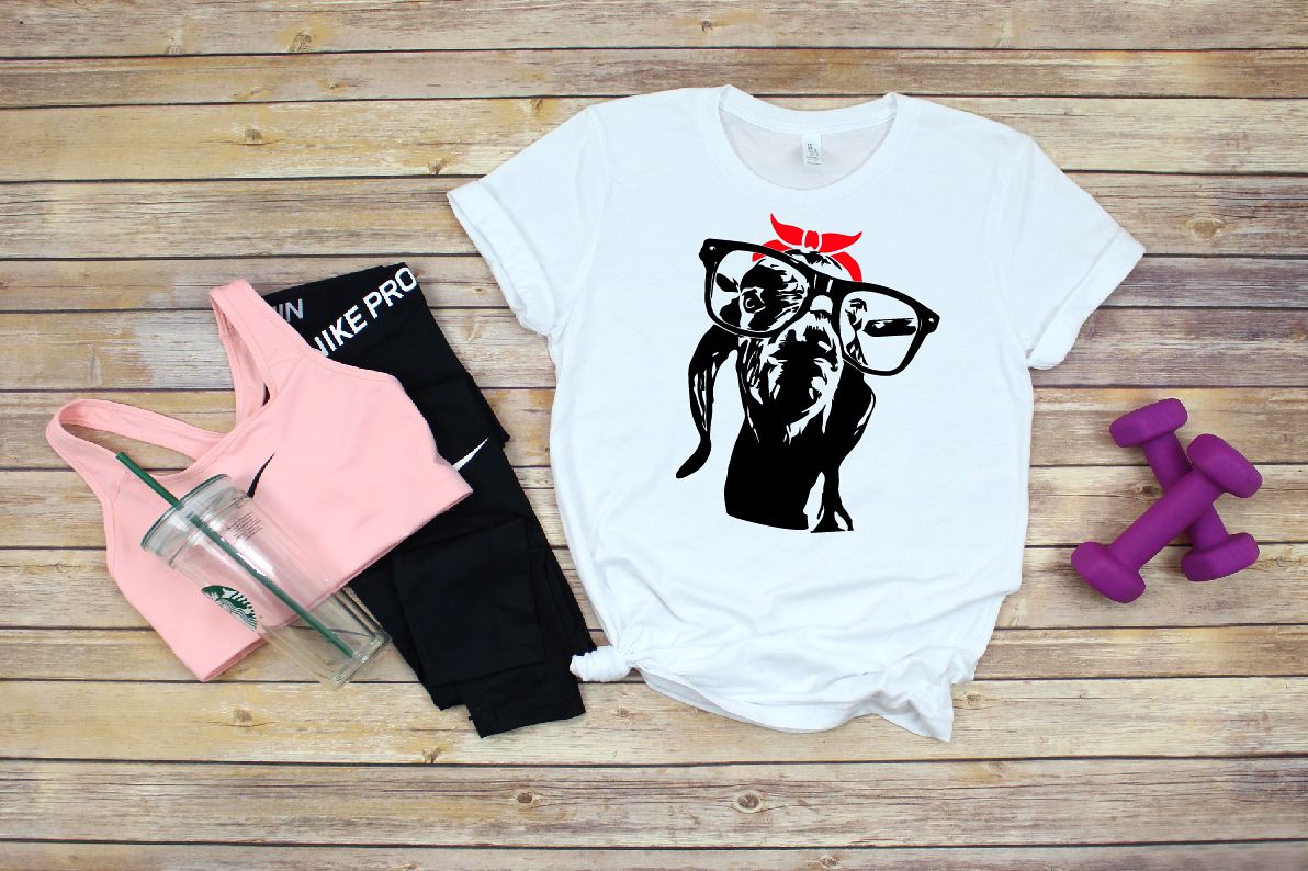 Goat Head whit Bandana SVG, feet goats Farm Milk 1316S example image 1