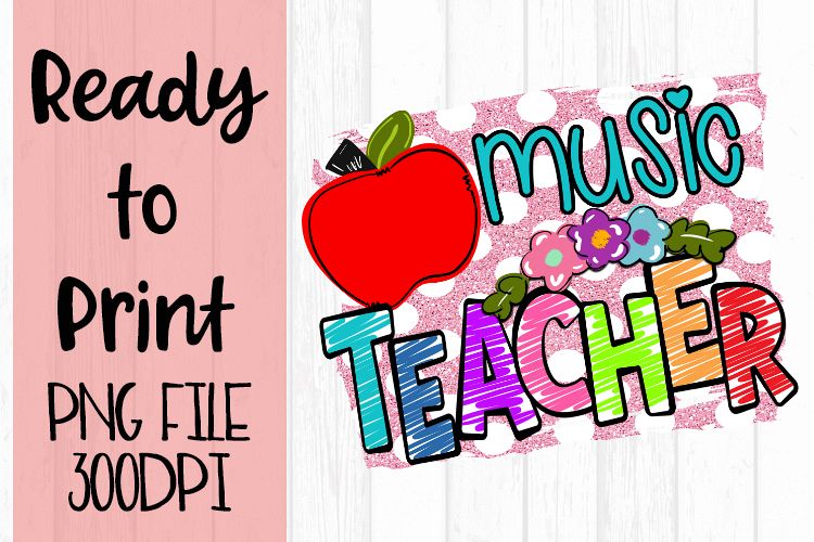 Music Teacher Bright Ready to Print example image 1