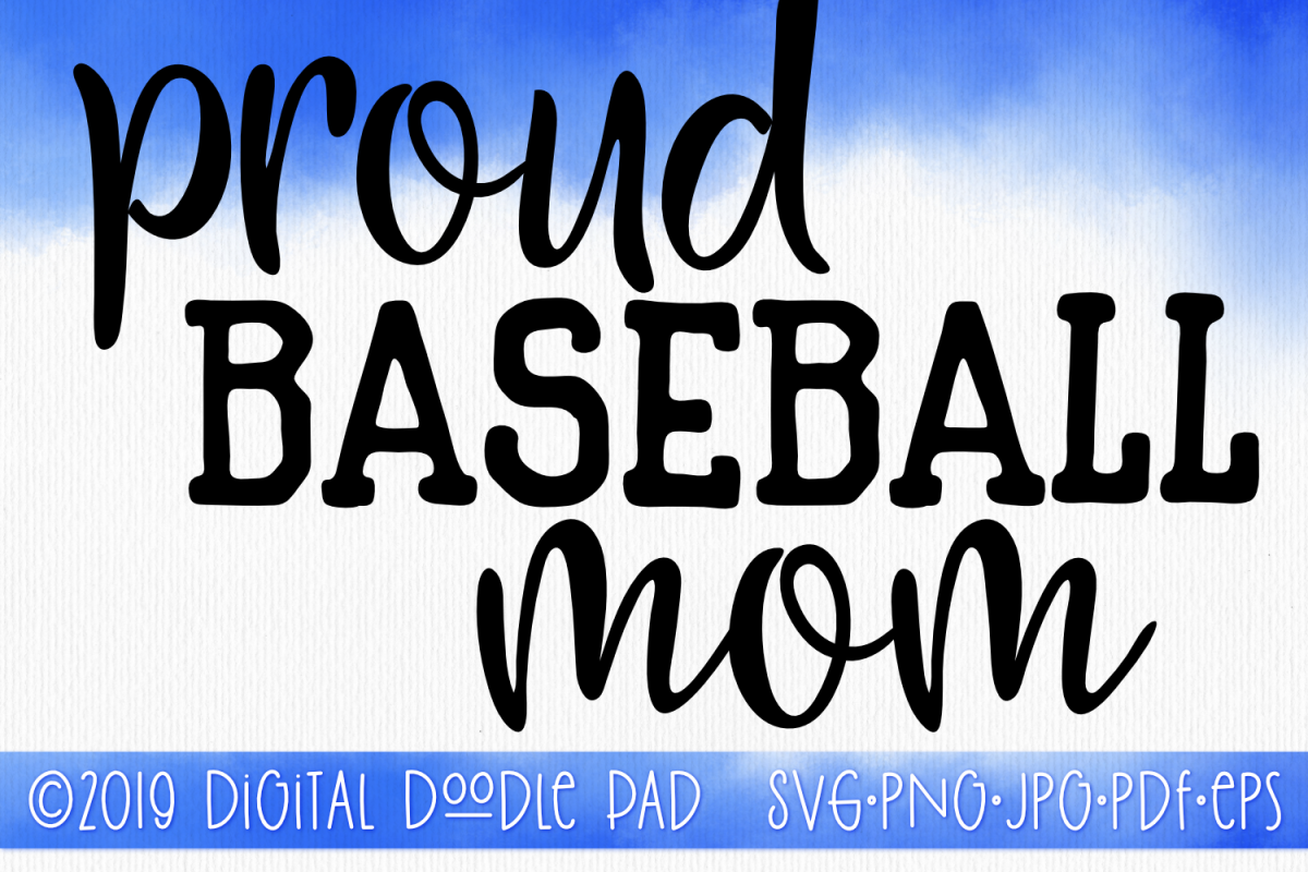 Sports SVG, Baseball Mom SVG example image 1
