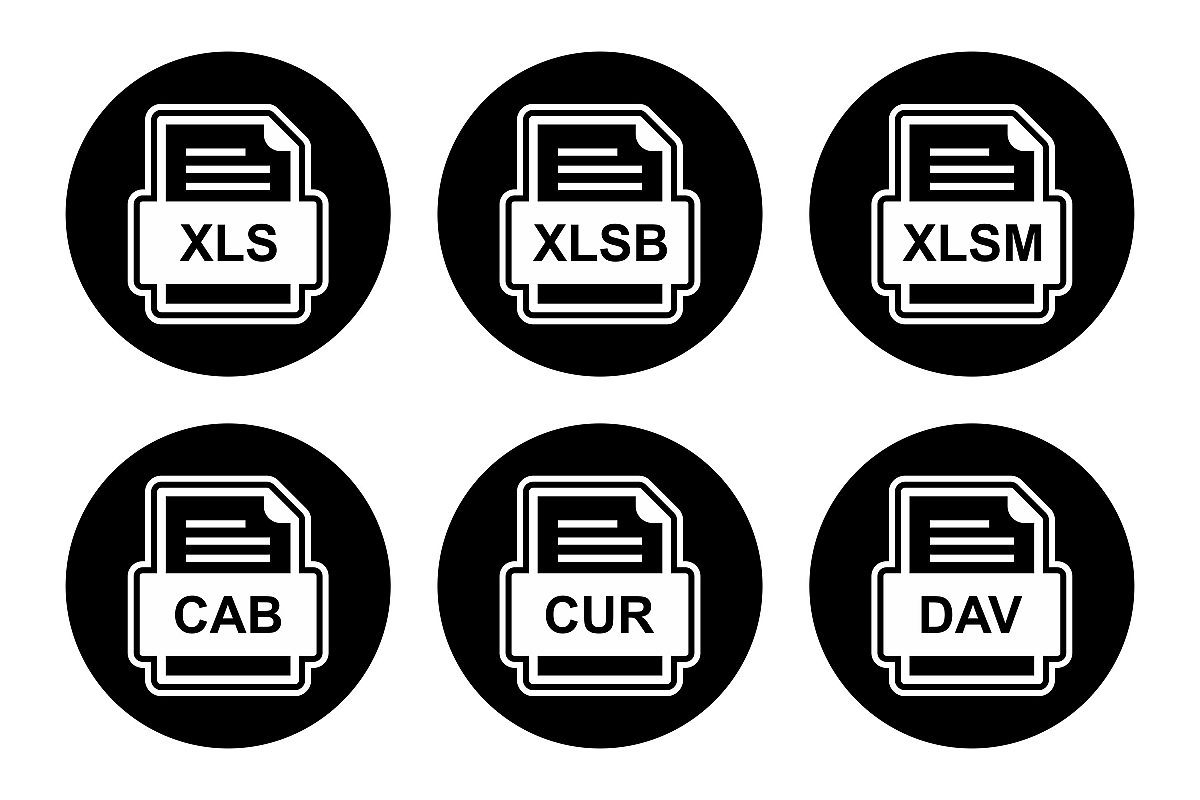Set Of File Formats Icons example image 1
