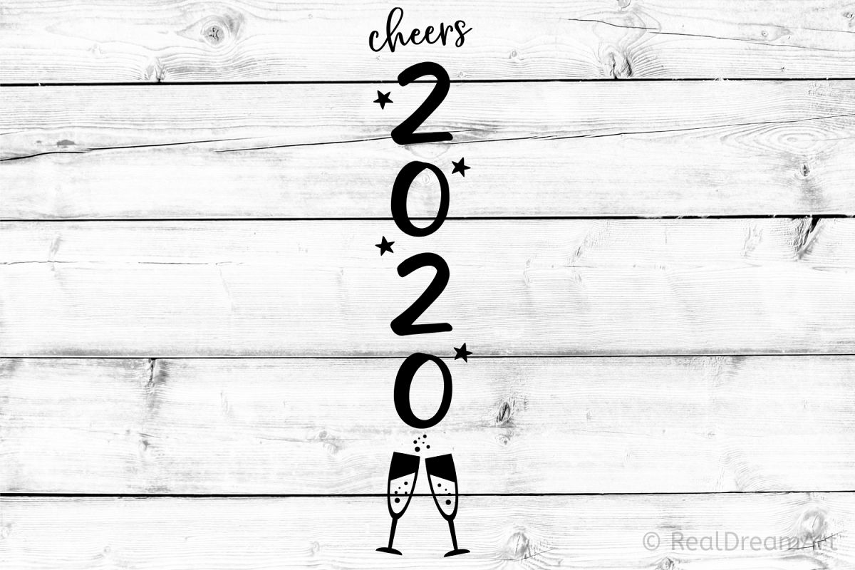 Cheers 2020 Porch Sign SVG, DXF, PNG, EPS example image 1