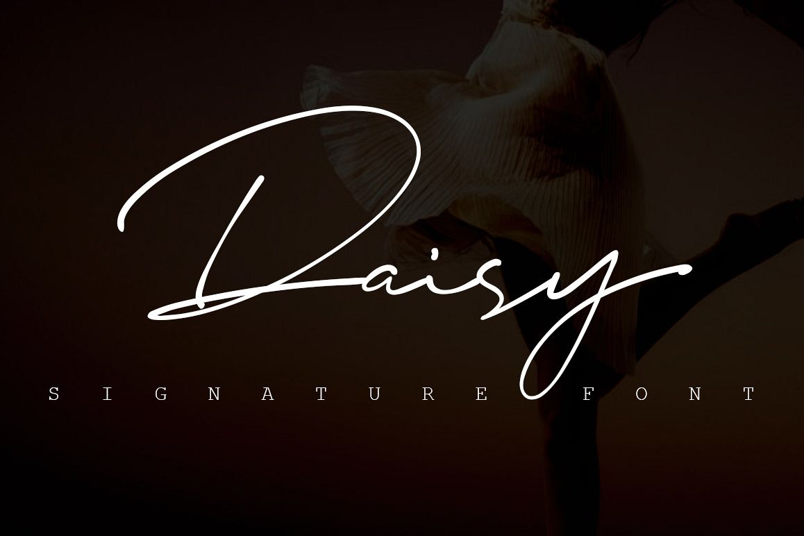 Daisy Signature font example image 1