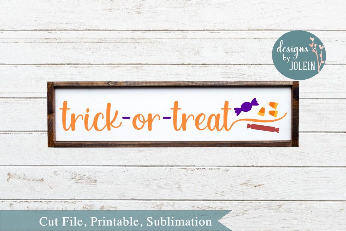 Trick or Treat with Candy SVG, png, eps, DXF, sublimation example image 1